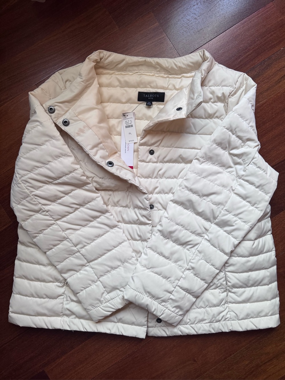 Talbots Lightweight Down Quilted Packable Puffer Jacket